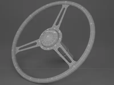 Steering wheel austin healey 3D model