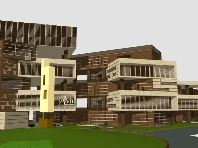 Commercial Complex Project 3D model