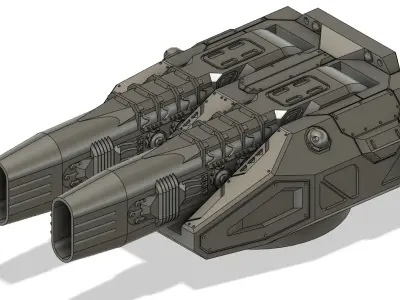 Large Turret V2 UPDATED 3D print model