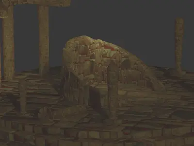 Antic Temple Ruins 3D model