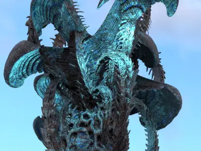 Alien Cliff Shroom Mushroom 4 3D model