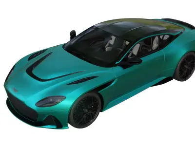 Aston Martin DBS Superleggera Low-poly 3D model