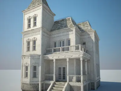 Old Victorian House 3D model