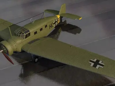 Junkers W 34 3D model