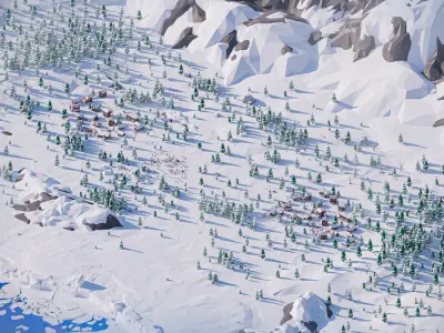 Arctic Low-poly 3D model