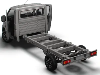 Opel Movano Chassis Truck SCab 4300WB HQInterior 2023 3D model