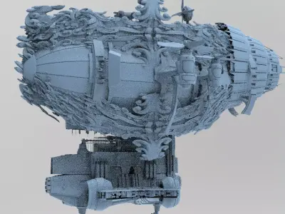 Gilgamesh airship 3  3D model