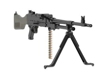 FN MAG Machine Gun 3D model