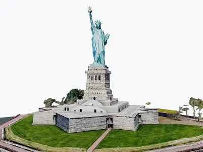 Statue of Liberty Low-poly 3D model