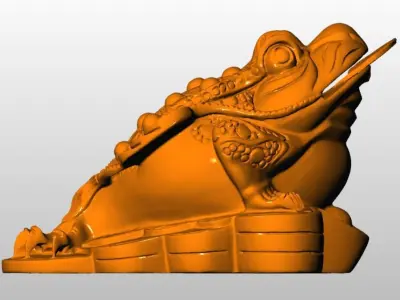 Feng shui money toad 2 Free 3D print model