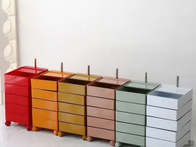 Mona Container 360 Movable Gap Storage 3D model