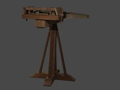 Old ballista Free 3D model