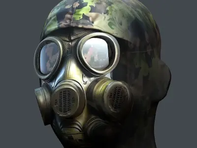 Helmet 3d model military combat Military Low-poly Low-poly Low-poly 3D model