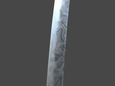 katana3 samurai sword Low-poly 3D model