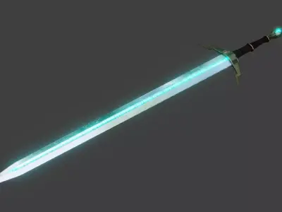viking sword  Low-poly 3D model get
