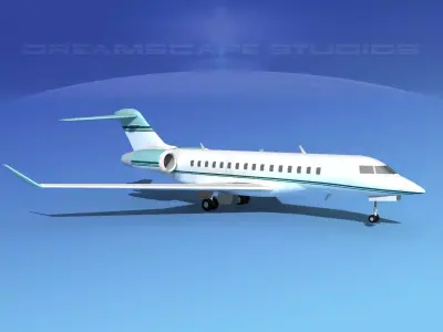Global Express 8000 V04 3D model