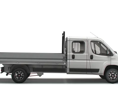 Fiat Ducato Crew Cab Truck 2023 3D model