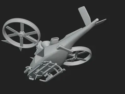 Avatar helicopter 3D print model
