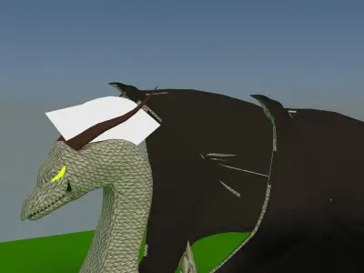 Dragon Rigged Blender Free 3D model