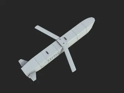 AKF-98A stand-off missile AKF98A Low-poly 3D model