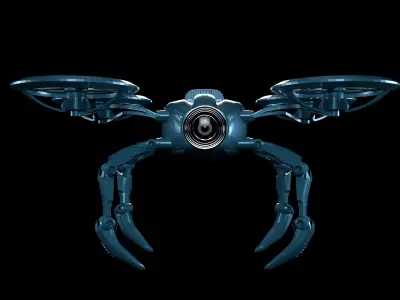 Drone dji phantom quadcopter 3D model