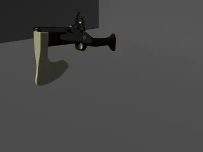 ancient gun Low-poly 3D model