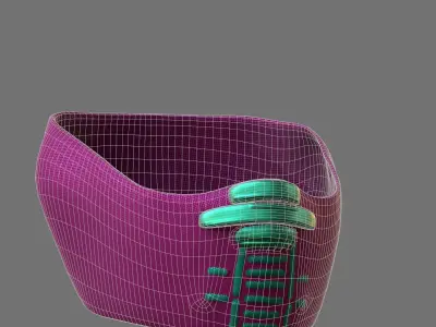 Gas mask helmet 3d model scifi Low-poly  Low-poly 3D model 535