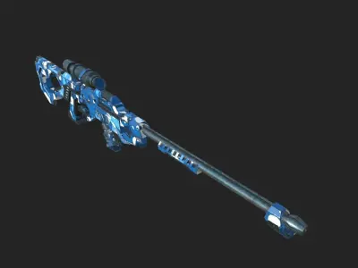 Science Fiction Rifle Model 3D model