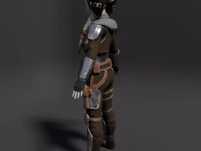 Twilek Bounty Hunter 3D Model Rigged 3D model