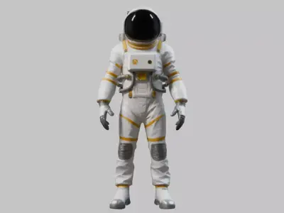 Low Poly AStronaut Low-poly 3D model