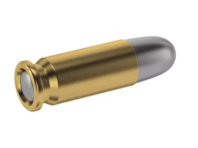  Bullet 22 ACP Low-poly 3D model