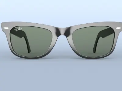 Ray Ban New Wayfarer sunglasses 3D model