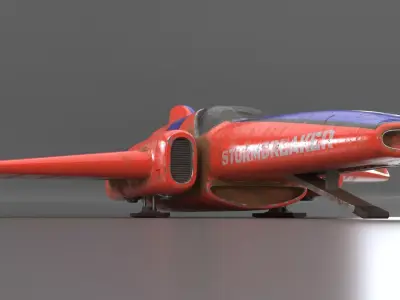 Plane speed racer 3D model