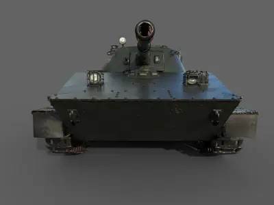 Soviet Tank PT-76 3D model