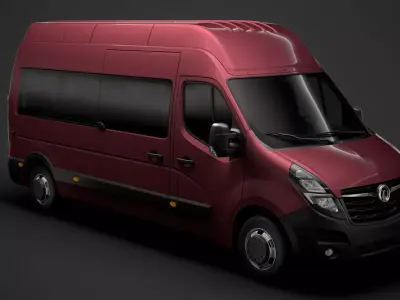 Vauxhall Movano L3H3 Minibus 2020 3D model