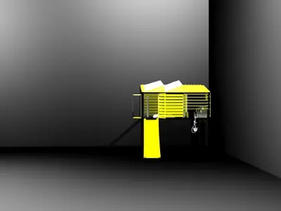 container box with walls 3D print model