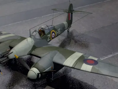 Westland Whirlwind Mk-1 3D model