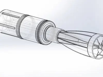 Moulage Drone Bomb Grenade RKG 1600 for drone 3D model