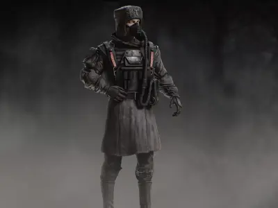 Ursus Soldier Low-poly 3D model