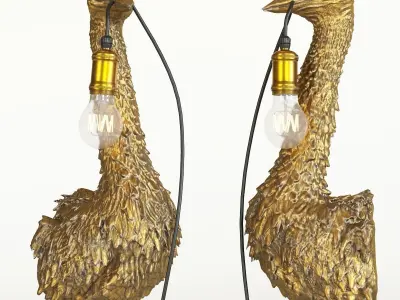 Wall Lamp Animal Heron 3D model