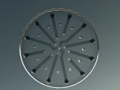 Rotary Carousell Disc Free 3D model
