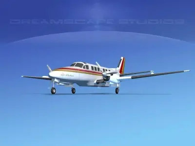 Beechcraft B99 Air Aleutian 3D model