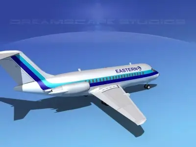 Douglas DC-9-20 Eastern Airlines 2 3D model