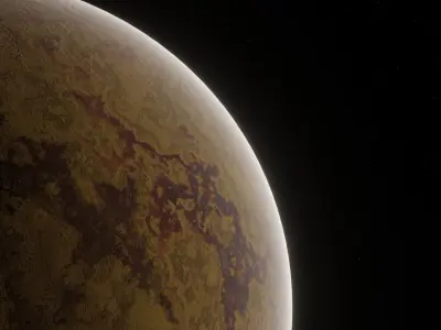 Planet Space Ready to game Low-poly 3D model 10