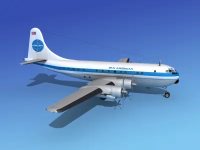 Boeing 377 Pan Am 3 3D model