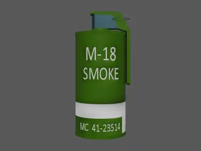 Smoke grenade Free 3D model