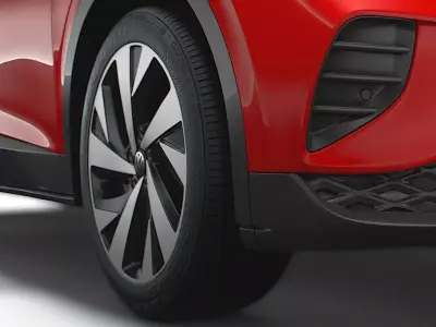 Volkswagen ID4 1st 2021 wheel 3D model