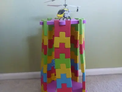 RC Hobby Micro Helicopter Heli Pad Low-poly 3D model