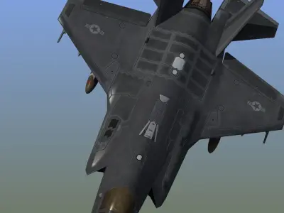 F35A LightningII Strike Fighter Low-poly 3D model