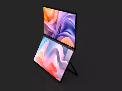 Dual Monitor 3D model